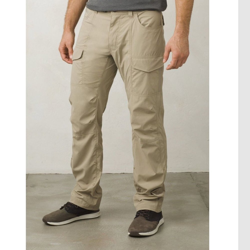 Prana Broadfield Pants Mens 38 W x 32 L Dark Khaki - Picture 1 of 5